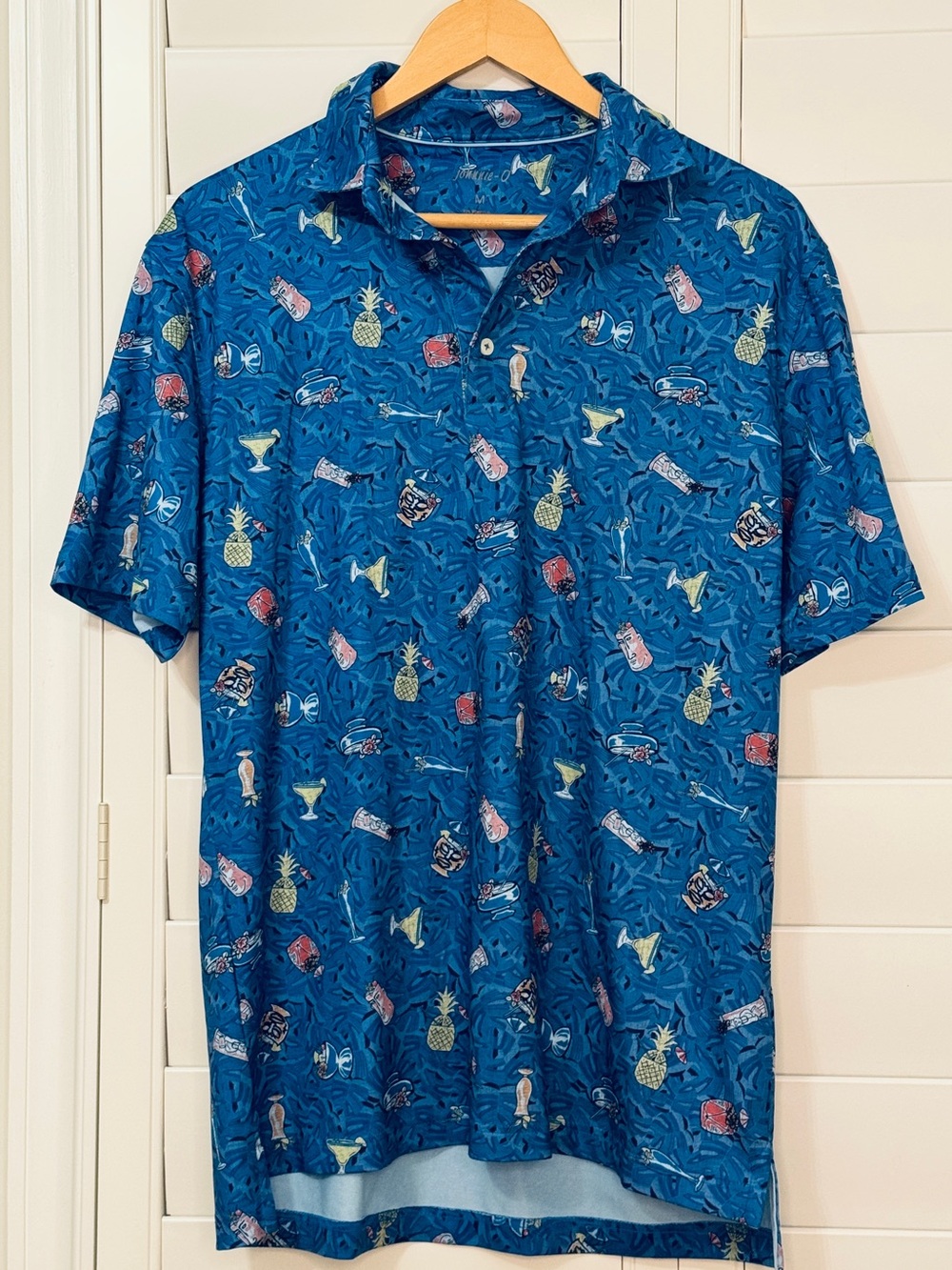 Johnnie-O Hawaiian Party Polo Size Medium